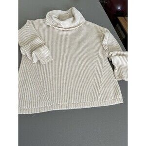 Rachel Zoe Women's Knitted Turtleneck Sweater Ivory NWOT Size Medium